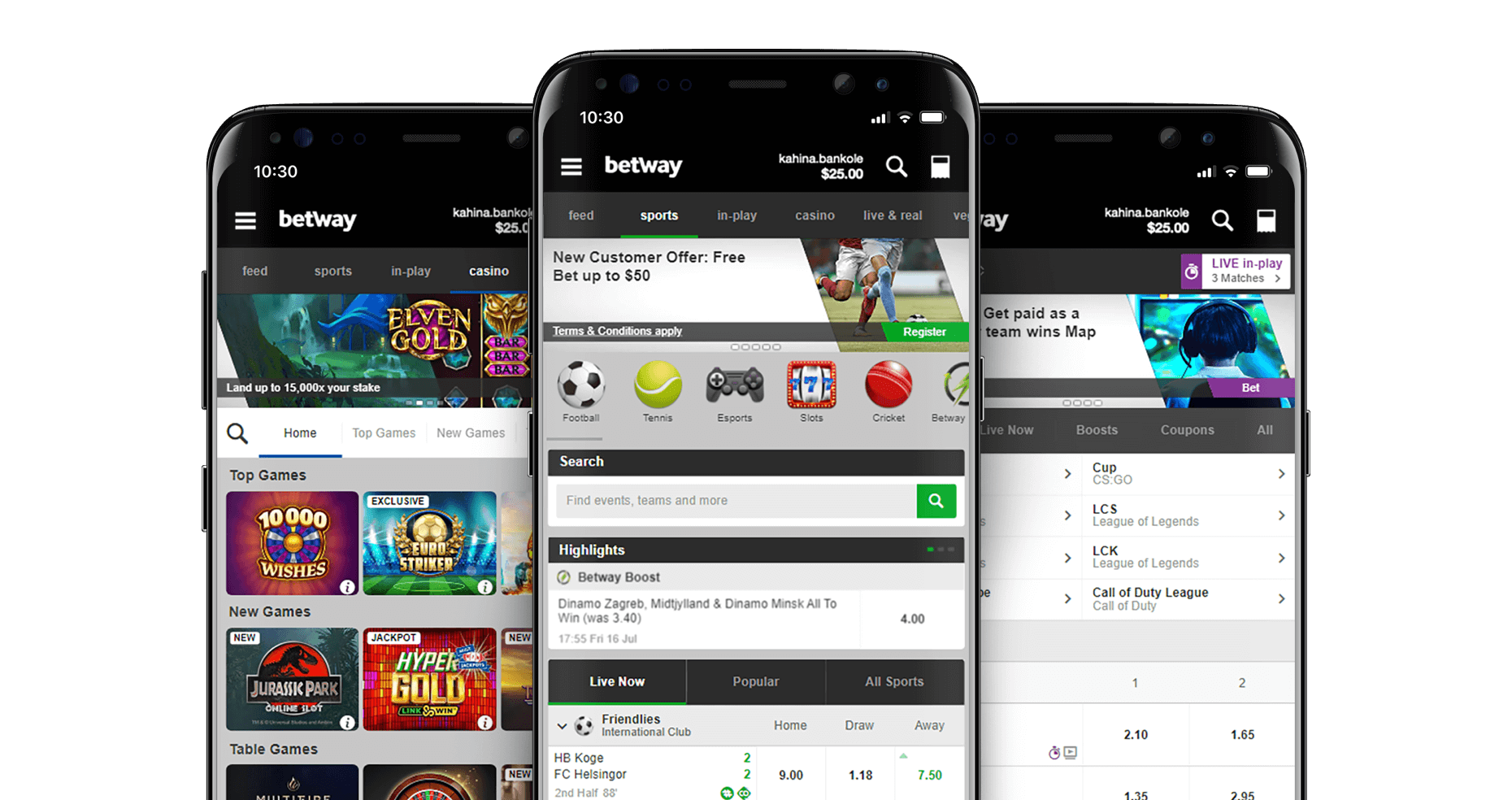 باستخدام تطبيق بت واي ، يمكنك الوصول إلى جميع الرياضات والألعاب المفضلة لديك ، أينما كنت ، وقتما تشاء.
