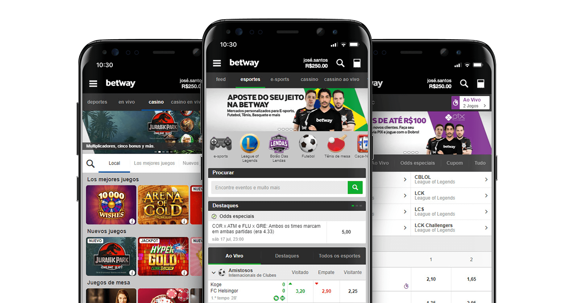 Com o App da Betway, você poderá acompanhar suas apostas esportivas em qualquer lugar e com apenas um clique.