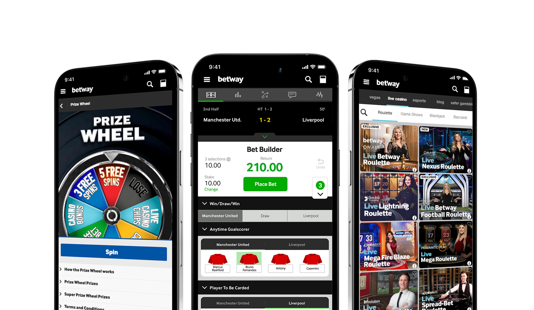 With the Betway App you can access all of your favourite sports and games, wherever you are, whenever you want.