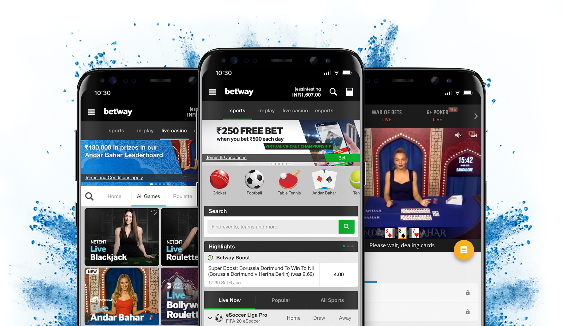 With the Betway App you can access all of your favourite sports and games, wherever you are, whenever you want.